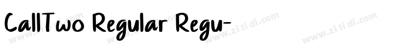 CallTwo Regular Regu字体转换